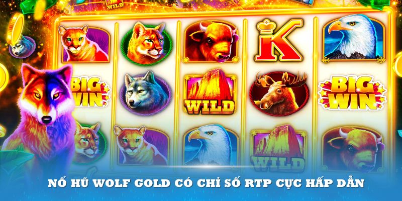 Nổ hũ Wolf Gold có chỉ số RTP cực hấp dẫn