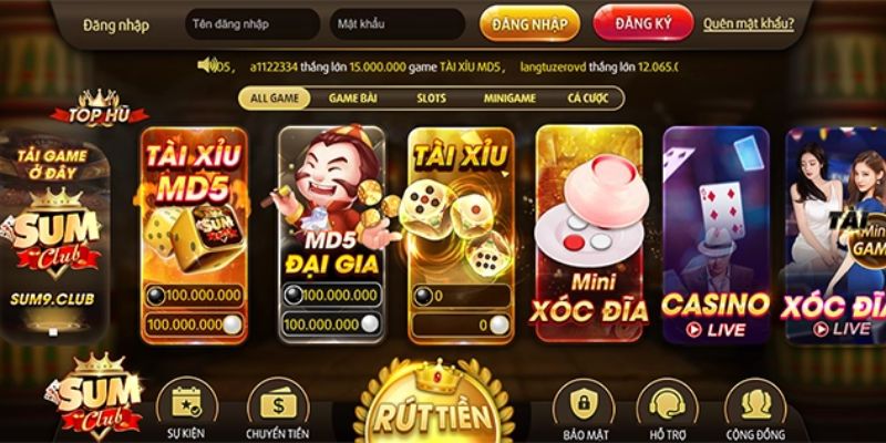 Sum club - Cổng game hợp pháp, uy tín hàng đầu 2024