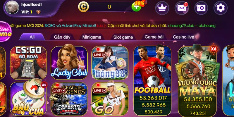 Thông tin cổng game đánh bài đổi thưởng Choáng Club