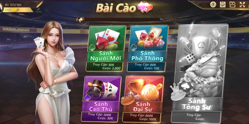 Tựa game 52 lá đặc sắc tại Choáng Club bài Cào